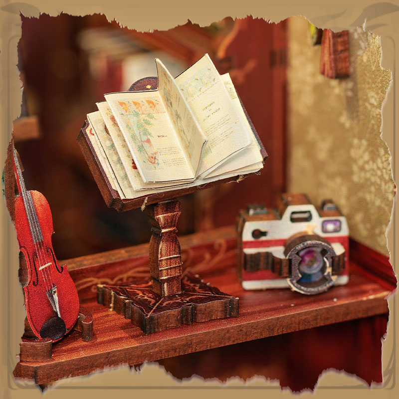 Miniature Dollhouse OWL BOOKSTORE Wooden Handmade Kit(Provisional Pre-order)