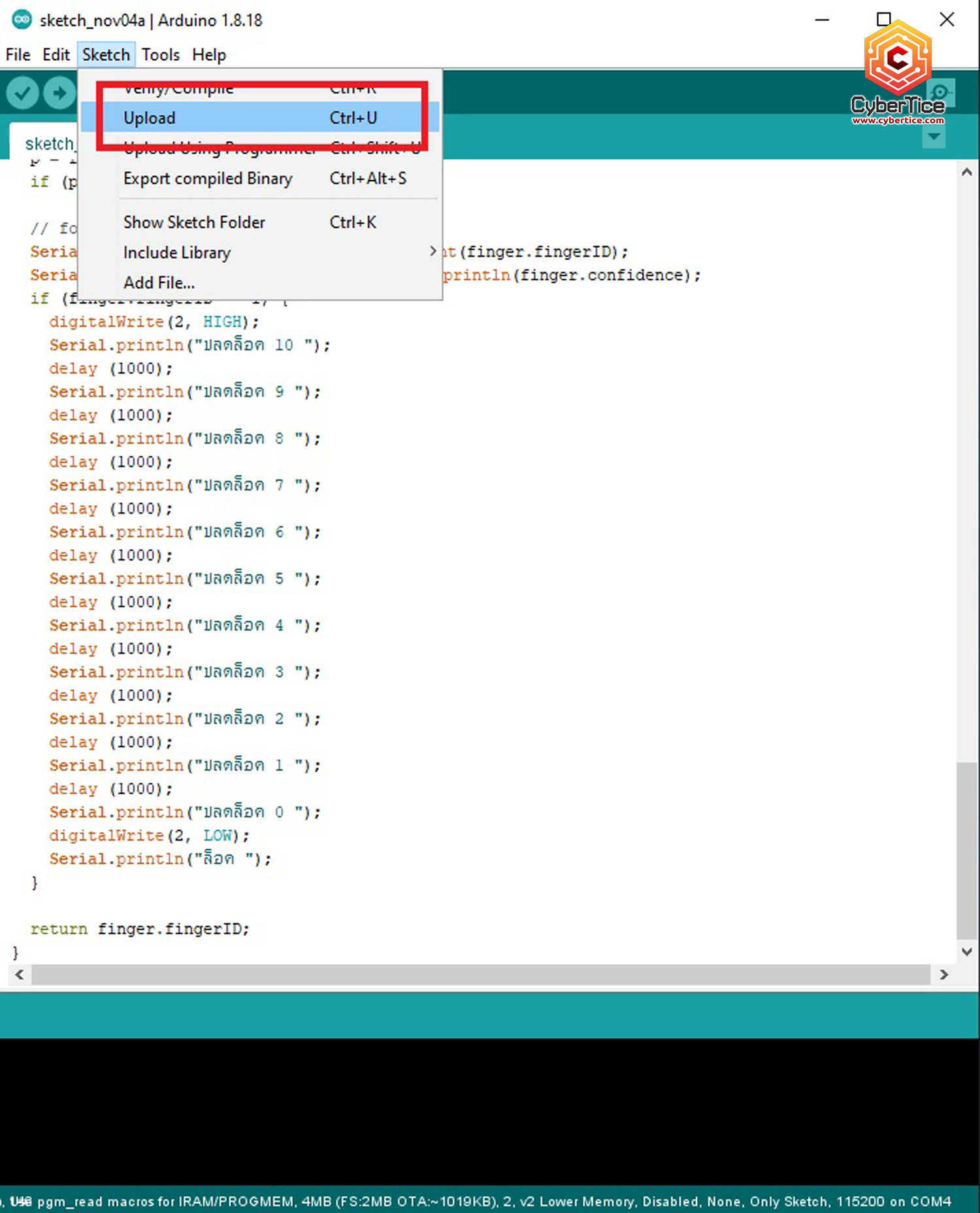 สอนใช้งาน ESP8266 Fingerprint Sensor เซ็นเซอร์สแกนลายนิ้วมือ AS608 JM ...