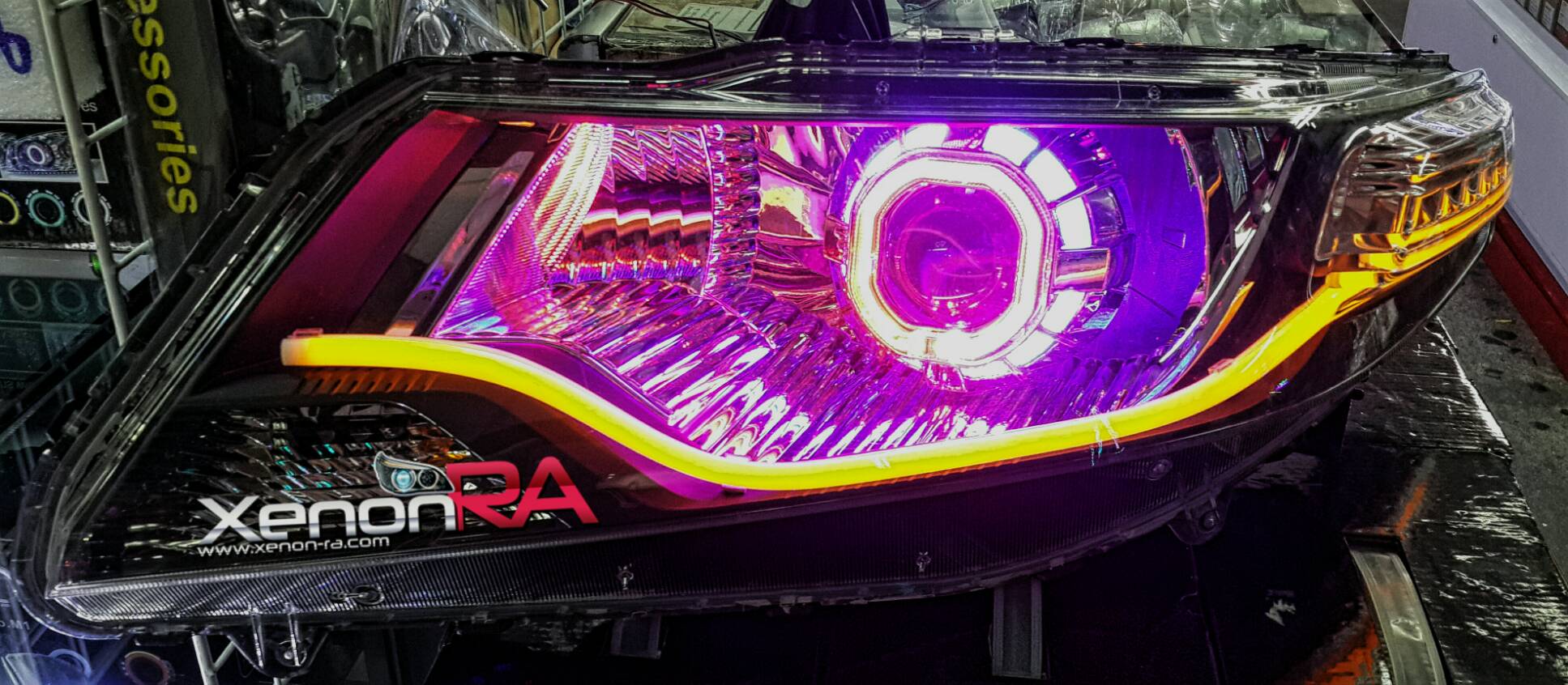 โปรเจ็คเตอร์ TRANSFORMERS วงแหวน LED [ หน้า เหลี่ยม