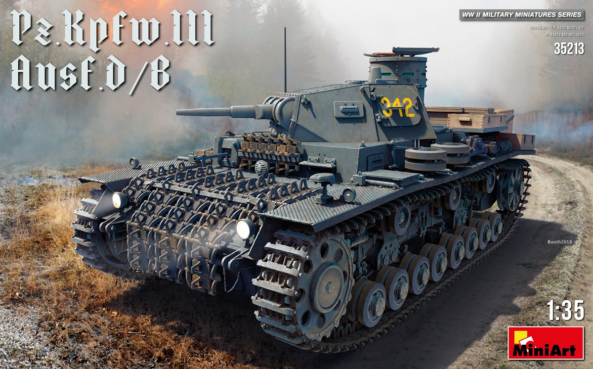 โมเดลรถถัง MiniArt ขนาด 1/35 MI35213 Pz.Kpfw.III Ausf. D/B
