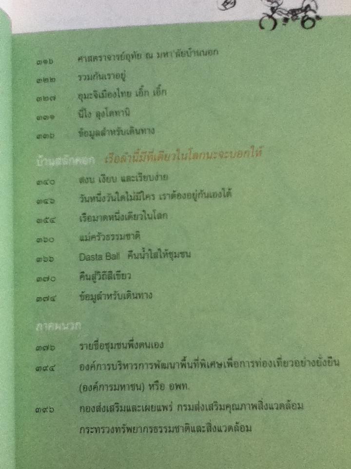ปฏิบัติการยิ่งใหญ่ในชุมชนเล็กๆ ชุมชนสีเขียวพึ่งตนเอง/ ภัทรพร อภิชิต