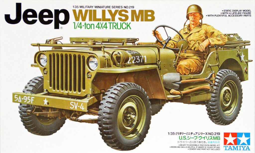 โมเดลรถจี๊บทหารทามิย่า ขนาด 1/35 Tamiya TA35219 Tamiya Jeep Willys MB 1/4 Ton Truck