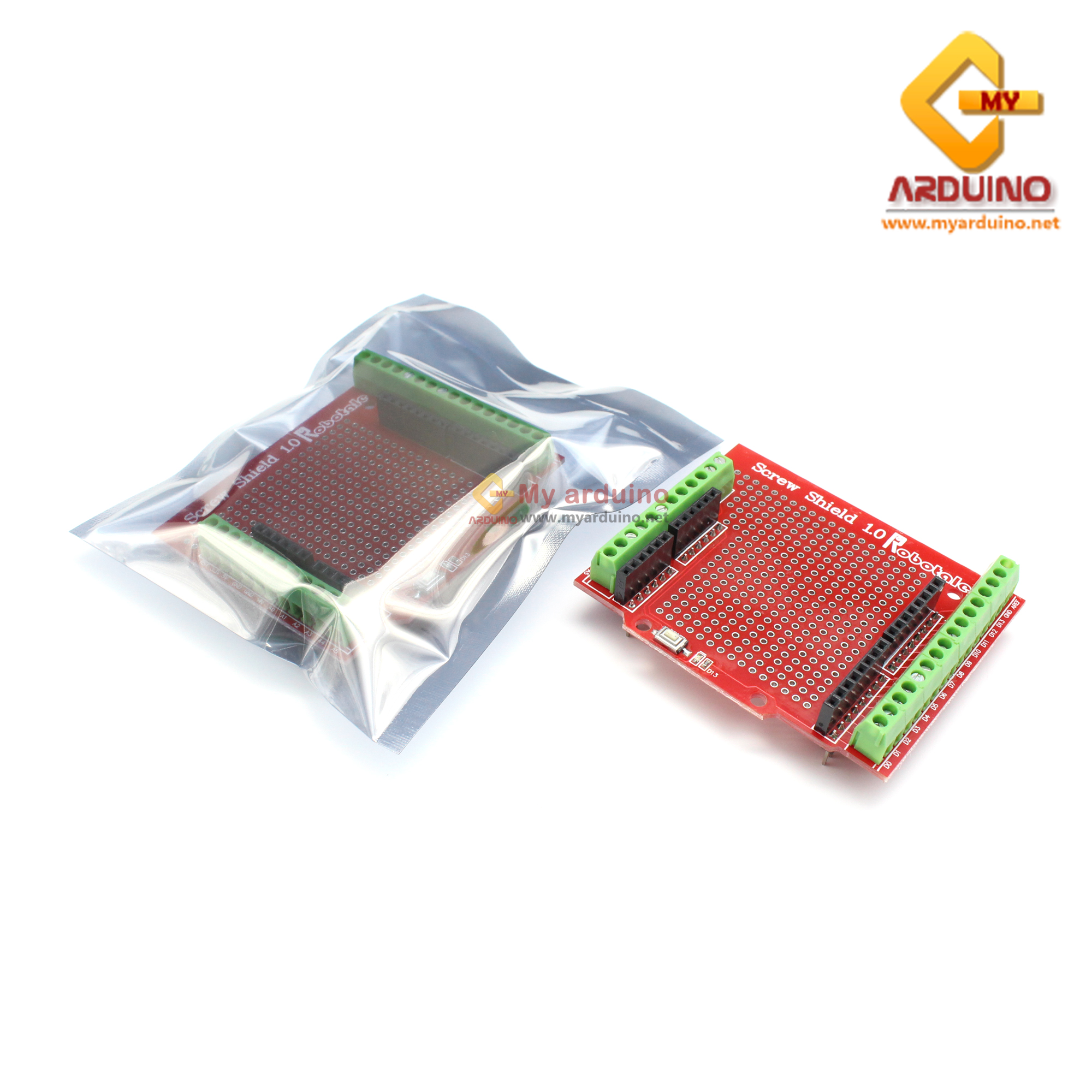 Shield Proto Screw Pour Arduino UNO R3 KEYESTUDIO - Board Expansion Avec Borniers Et Zone Prototypage
