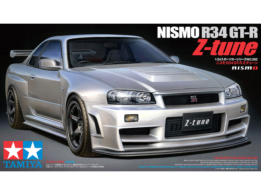 โมเดลรถประกอบทามิย่า ขนาด 1/24 Tamiya Sports Car Series TA24282 Nismo R34 GT-R Z-Tune