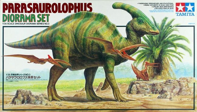 โมเดลไดโนเสาร์ Tamiya ขนาด 1/35 TA60103 Parasaurolophus Diorama Set