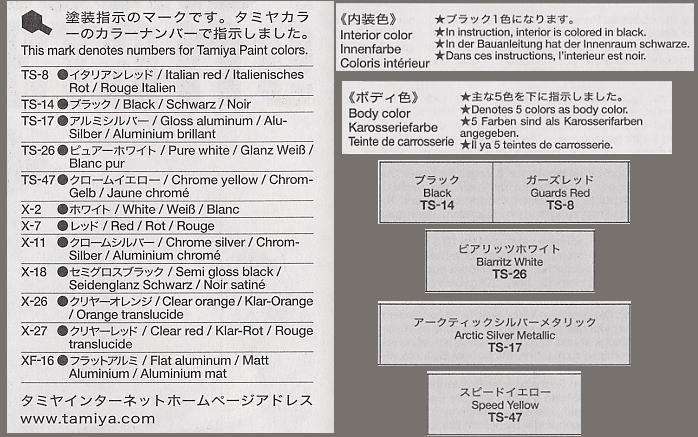 โมเดลรถจำลองทามิย่า ขนาด 1/24 TA24229 Porche 911 GT3