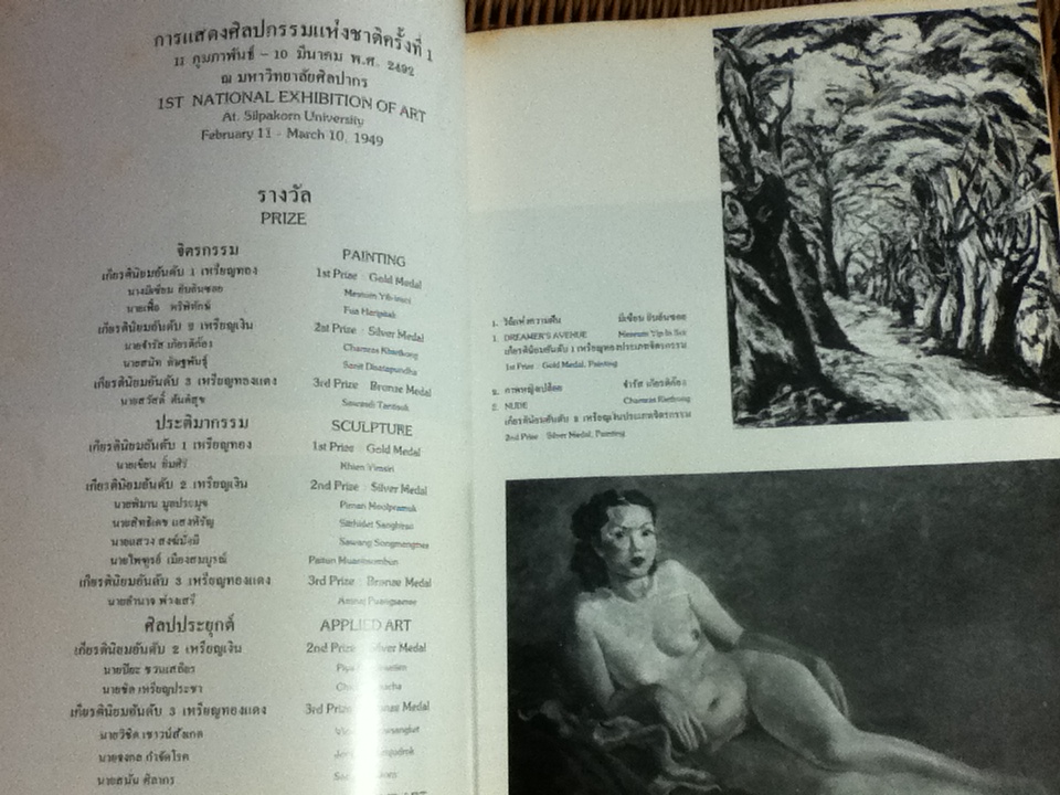 การแสดงศิลปกรรมแห่งชาติย้อนหลัง ครั้งที่ 1-25 ในวาระเปิดหอศิลป มหาวิทยาลัยศิลปากร