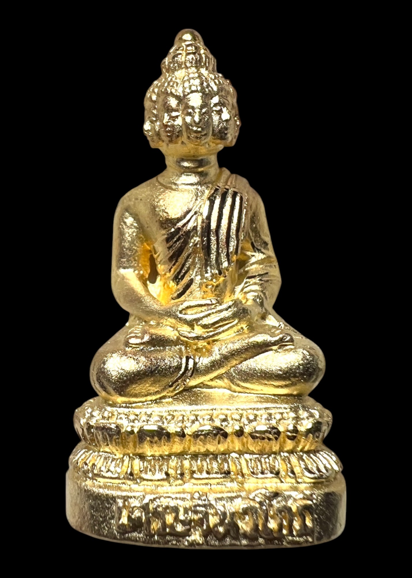 พระเศรษฐีนวโกฏิ (เนื้อสำริดชุบทอง) Phra Setthi Nawa Kot. (bronze material, gold plated) SKU-02415