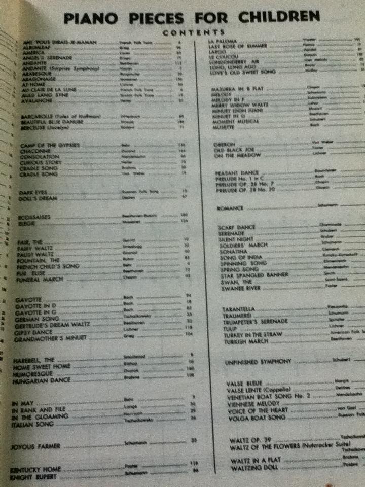 PIANO PIECES FOR CHILDREN/ Maxwell Eckstein