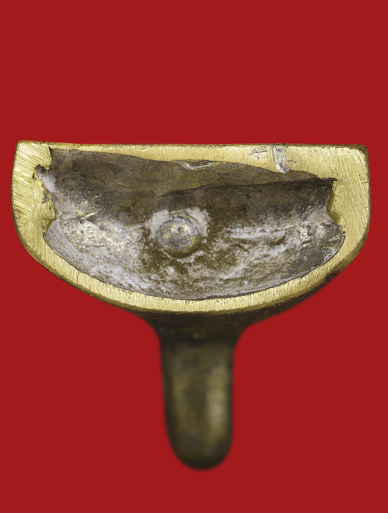 พญางั่งมหามนตราจันทร์เสี้ยว (เนื้อปรอทหุงสำเร็จ) Supreme Mantra Crescent Moon Ngang. (supreme mercury material) SKU-04040