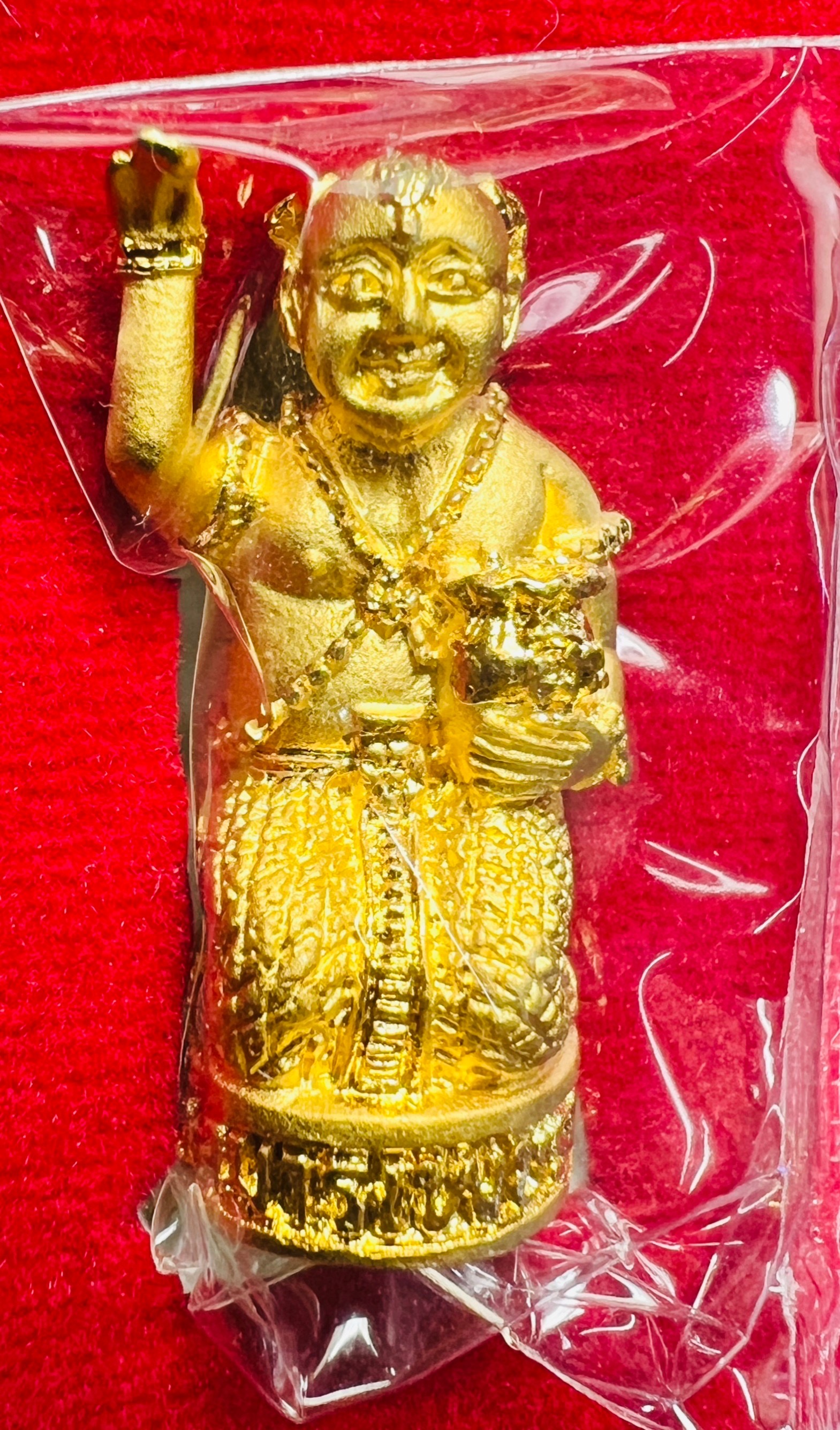 กุมารทองกวักทรัพย์ สองจุก (ชุปทอง) Double-Tuft Kumarnthong Beckoning Wealth (Gold cover) SKU-01828