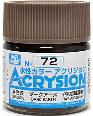 สีสูตรน้ำ Acrysion N72 Dark Earth