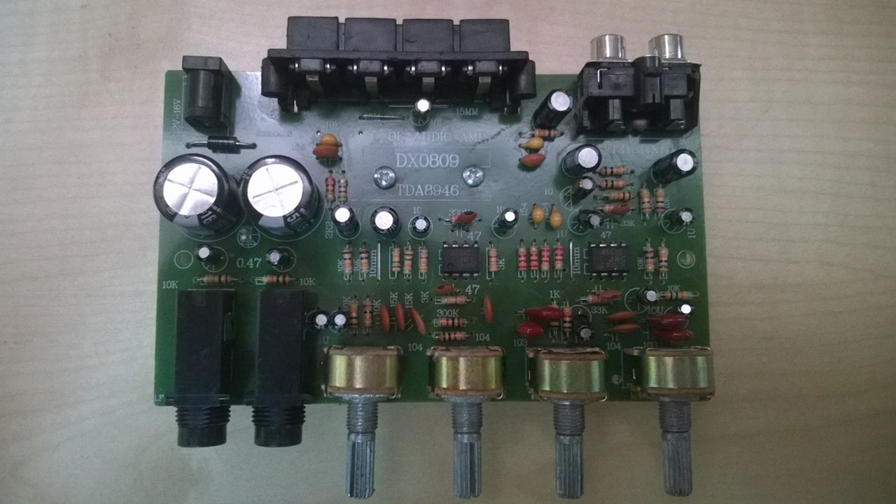 บอร์ดแอมป์ DX0809 15W+15W Stereo Amplifier Finished Board