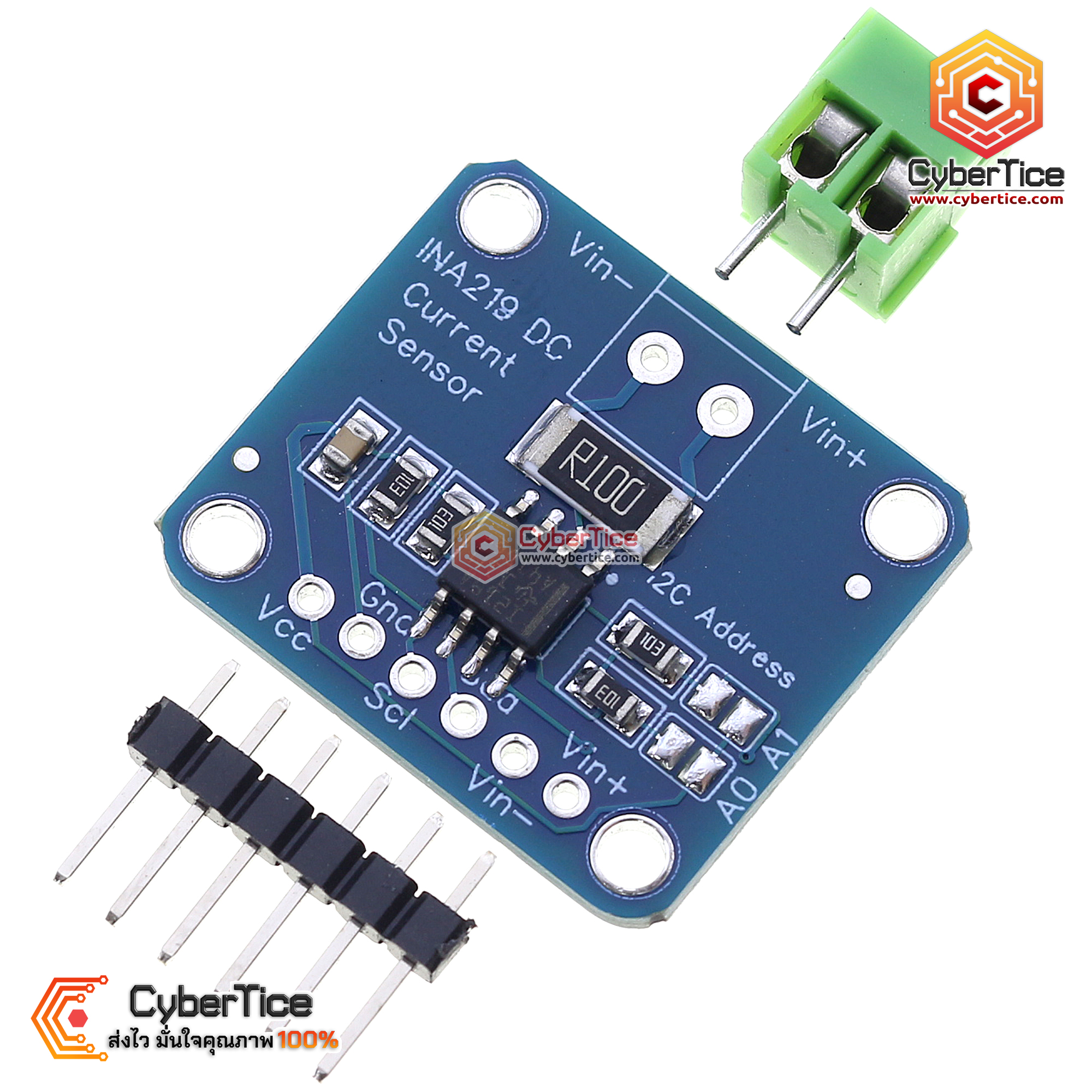 INA219 High Side DC Current Sensor Breakout 26V 3.2A Max โมดูลวัด ...