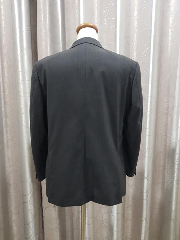 เสื้อสูทชาย นำเข้า สีเทาเข้ม ASPETIVA อก 40 นิ้ว
