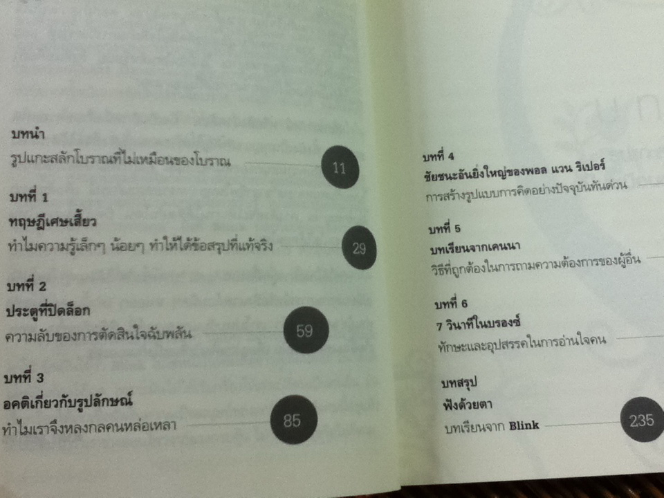 blink มหัศจรรย์ความคิดชั่วพริบตา/ มัลคอล์ม แกลดเวลล์/ ยาดา สุยะเวช