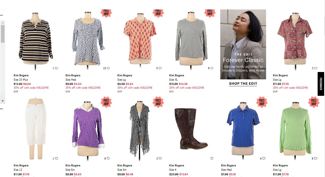 FF03027 เสื้อแฟชั่น สีฟ้าลายเก๋ ของใหม แบรนด์ Kim Rogers อก 44-48 นิ้ว