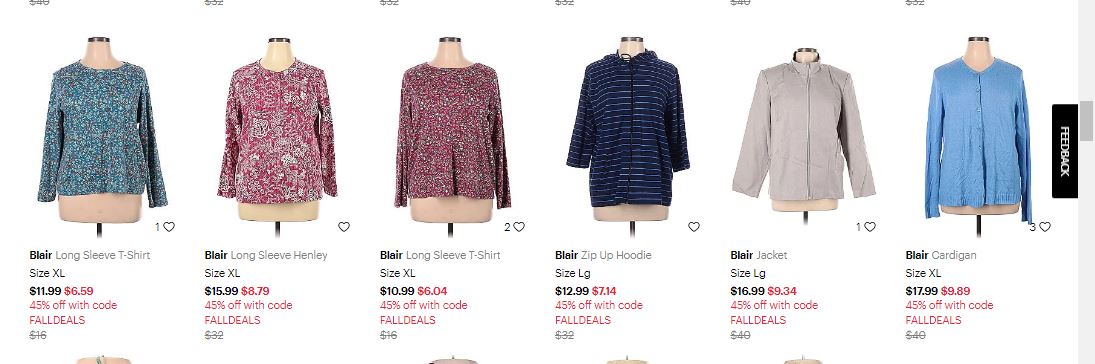 FF02573 เสื้อผ้ามือสอง สีแดงลายดอกไม้ แบรนด์ Blair อก free-45 นิ้ว