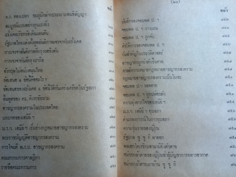 ไทยกับสถานะการณ์สงครามโลกครั้งที่ 2/ วิเทศกรณีย์