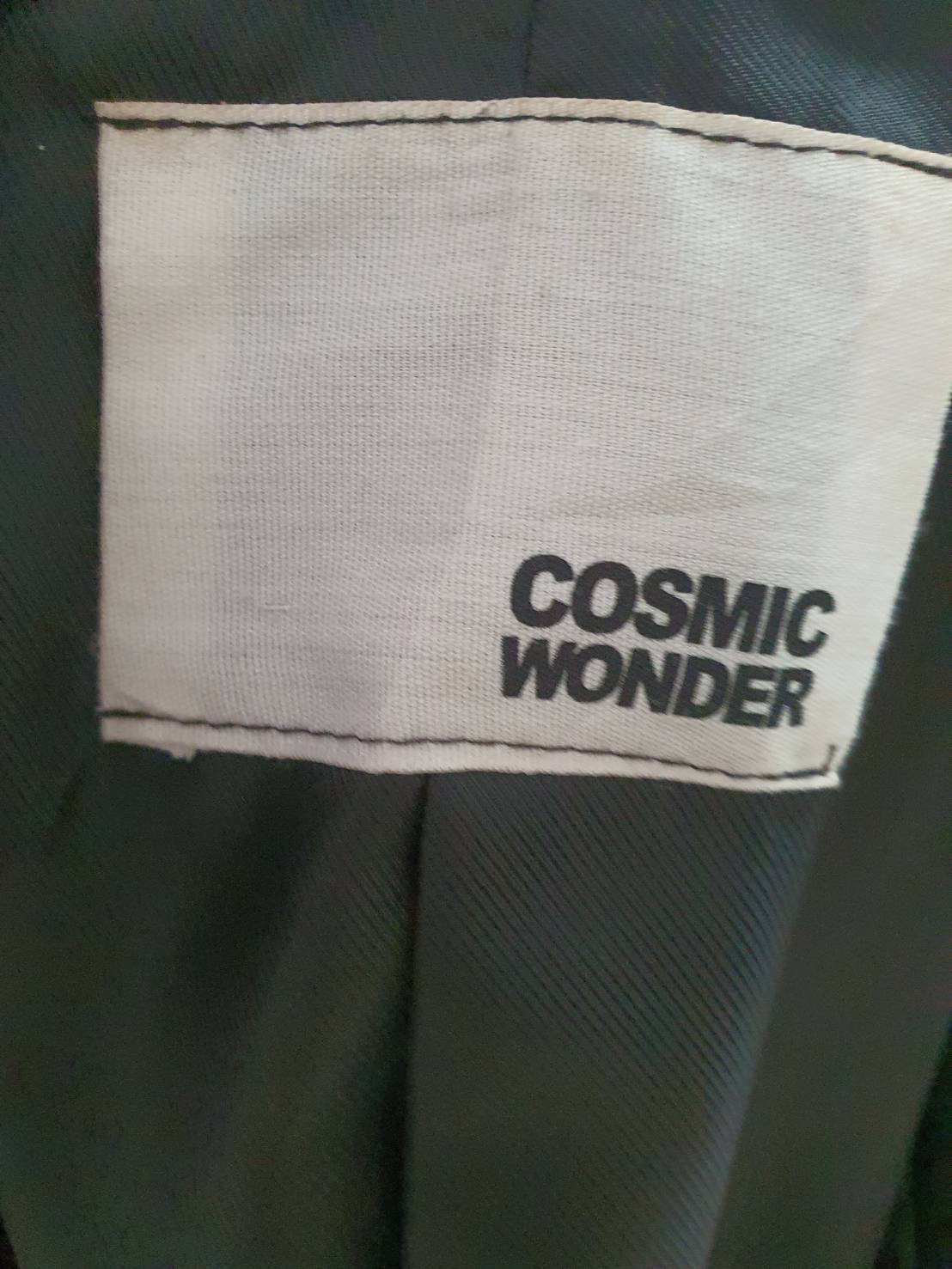 FF06094 เสื้อสูท สีดำ มือสอง แบรนด์ COSMIC WONDER อก 34 นิ้ว
