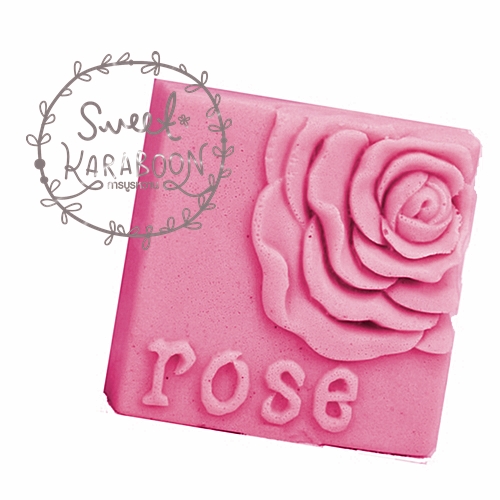 พิมพ์สบู่ 3-D Flower Rose 102F 100 กรัม