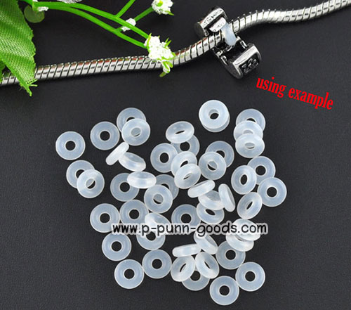 วงยางกันเลื่อน 6x2 มม. - สีขาว (Rubber O-rings)