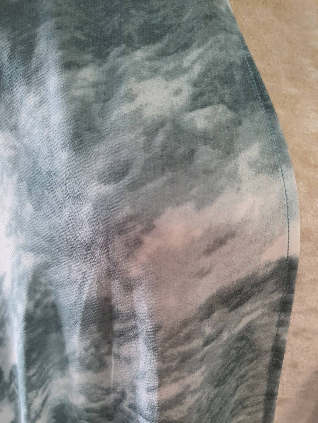 FF05846 เสื้อคลุม ชีฟอง สีเขียวเทาคราม HYFVE อก free