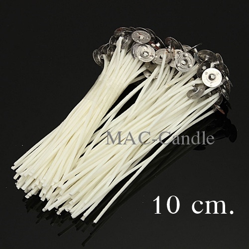 ไส้เทียน 10 cm.+เหรียญยึดไส้เทียน