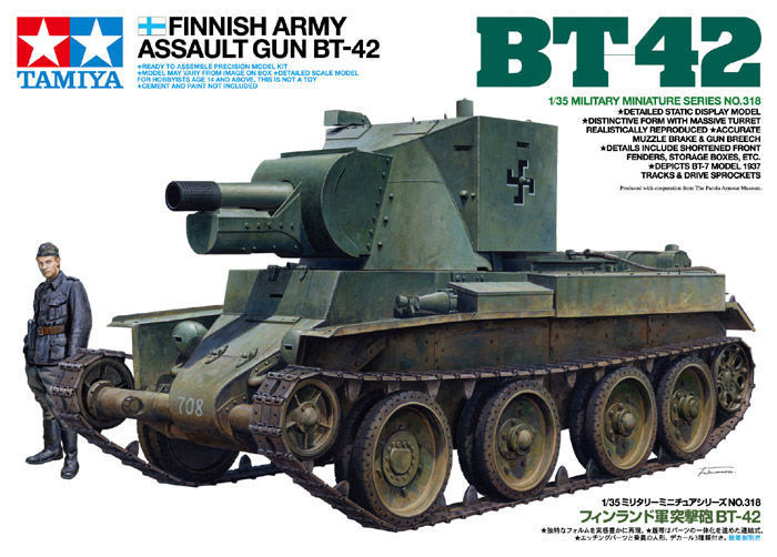 โมเดลรถถังทามิย่า ขนาด 1/35 Tamiya TA35318 Finnish Army Assault Gun BT42