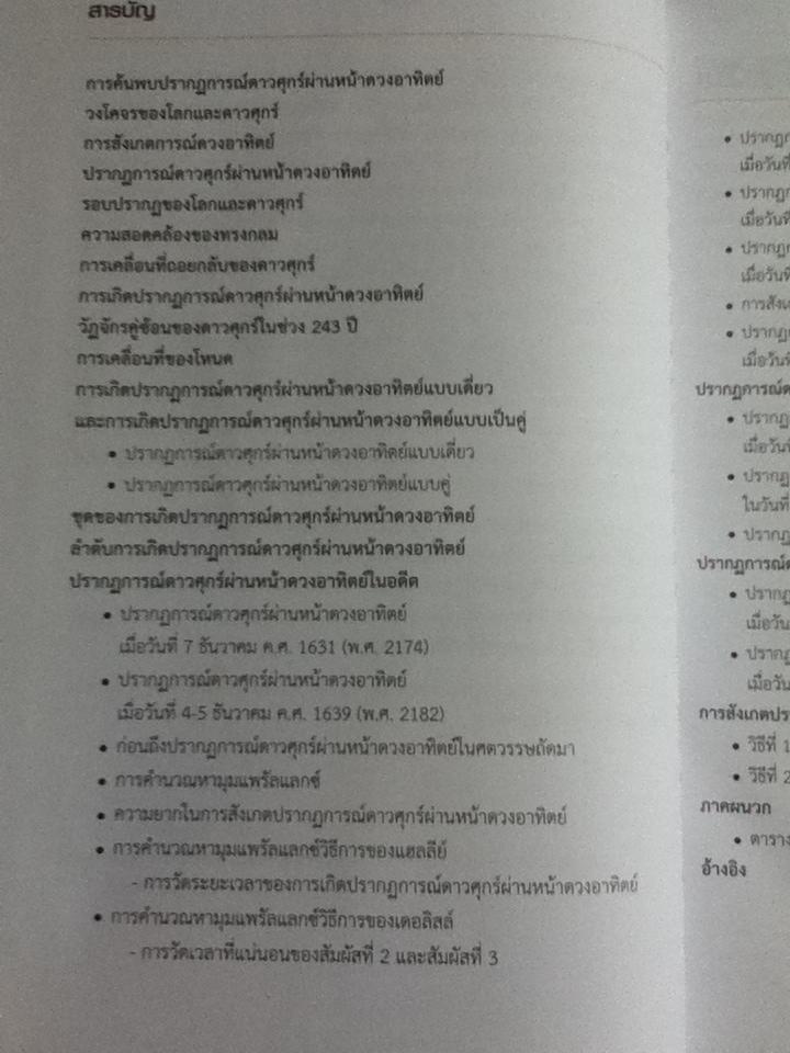 ปรากฏการณ์ดาวศุกร์ผ่านหน้าดวงอาทิตย์ TRANSIT OF VENUS 2012 พร้อมคู่มือ/ กรกมล ศรีบุญเรือง