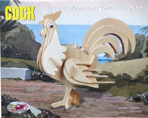 Dinokids3D ตัวต่อไม้ 3 มิติ ไก่ Chicken จิ๊กซอว์ไม้ โมเดลไม้ 3 มิติ