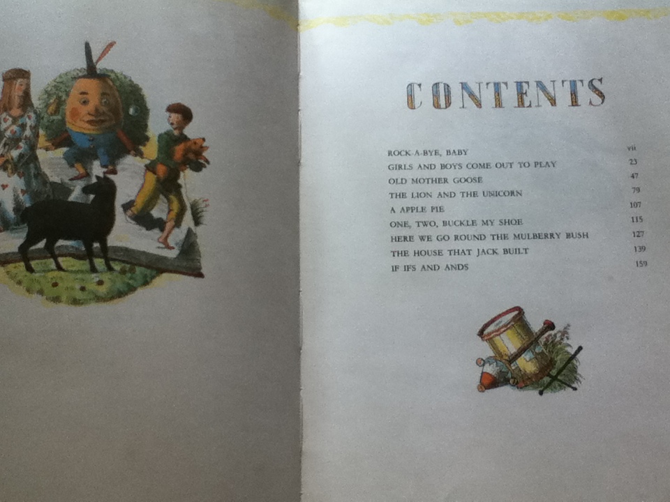 LAVENDER'S BLUE A Book of Nursery Rhymes/ Kathleen Lines, Harold Jones