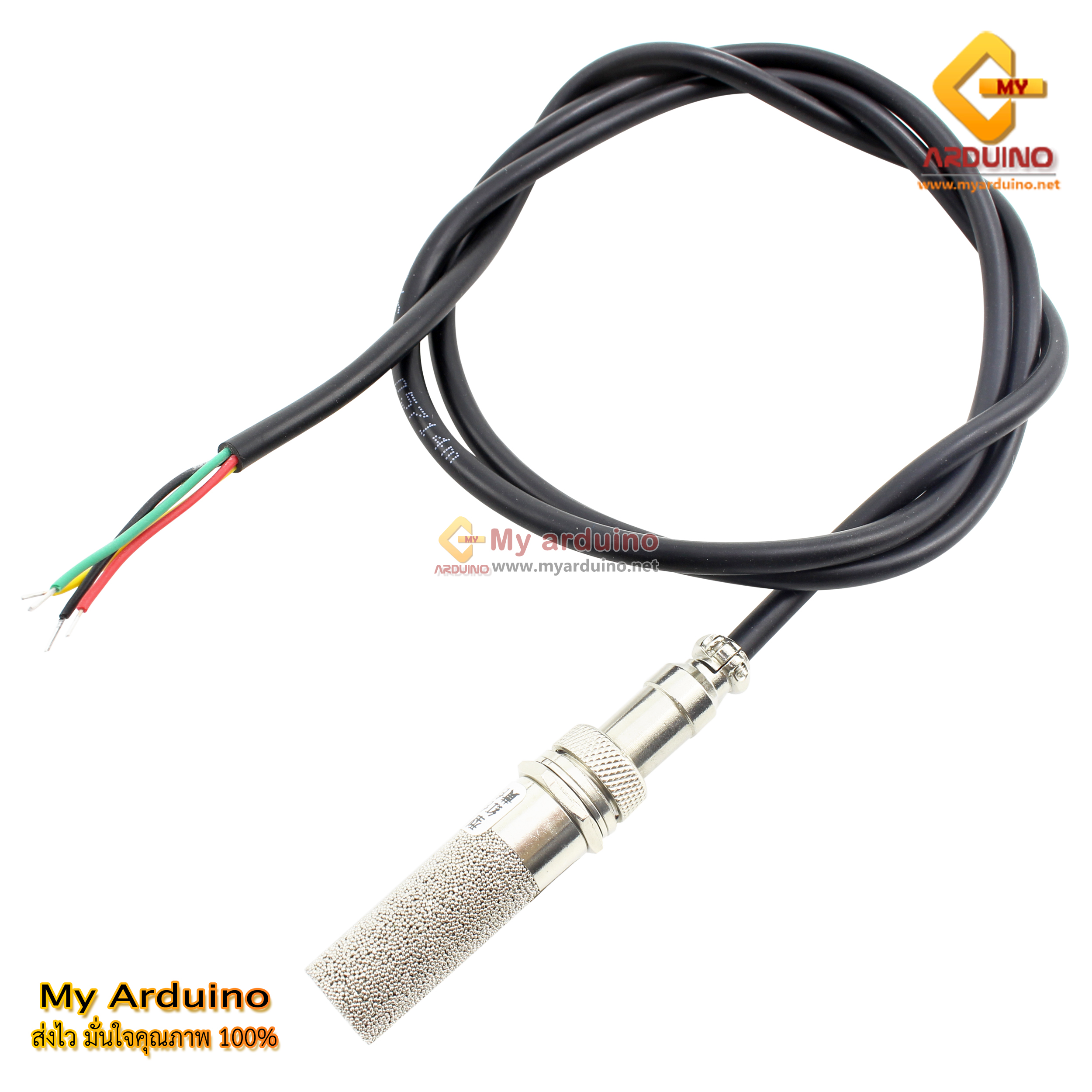 SHT10 เซ็นเซอร์วัดอุณหภูมิและความชื้น ในดินและอากาศ Waterproof/Copper ...