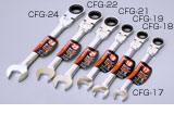 ประแจแหวนเกียร์ข้างปากตาย : 17mm RCG-17 : Astage(アステージ) : Gear Wrench