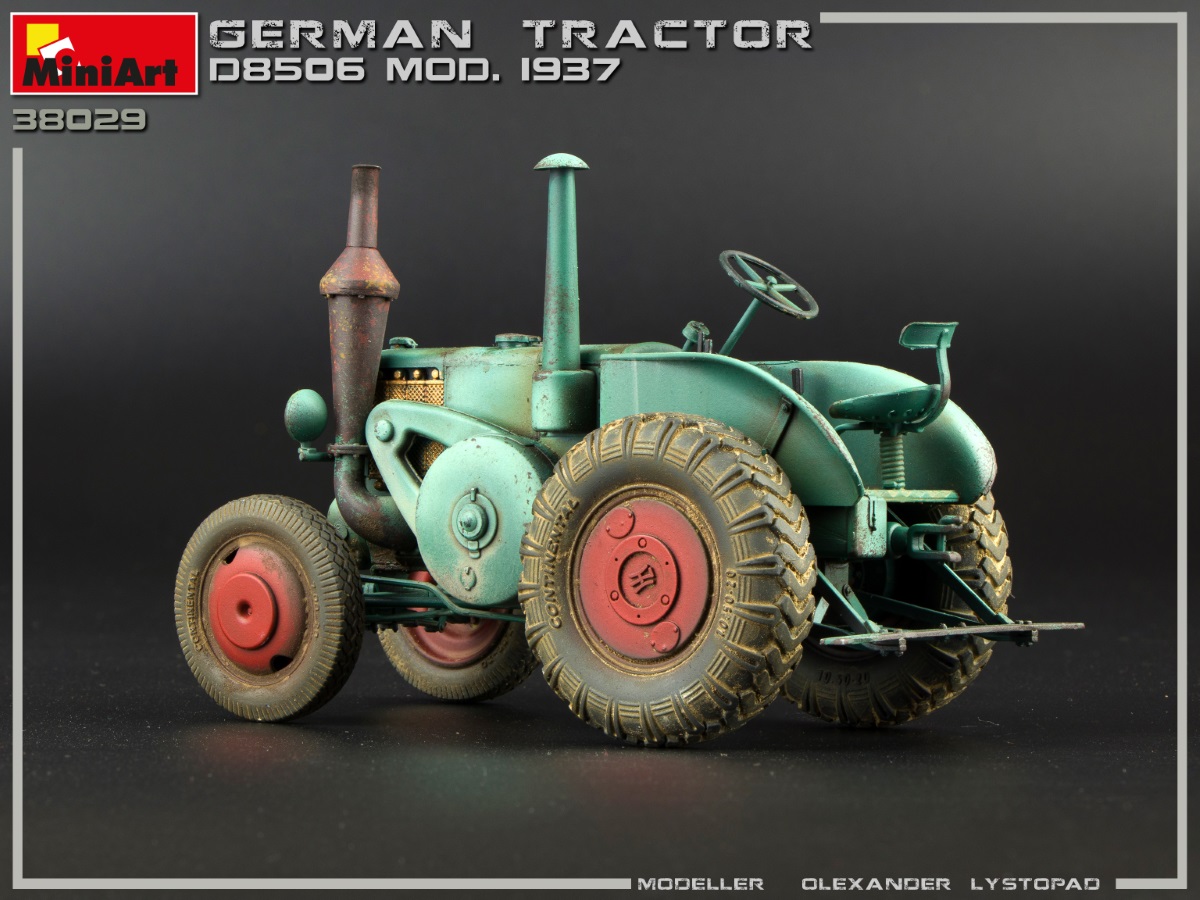 โมเดลรถแทรคเตอร์ MiniArt ขนาด 1/35 MI38029 German Tractor D8506 Mod. 1937