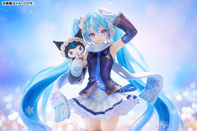 Character Vocal Series 01 Hatsune Miku Snow Miku x Kuromi 1/7 Complete Figure(Pre-order)