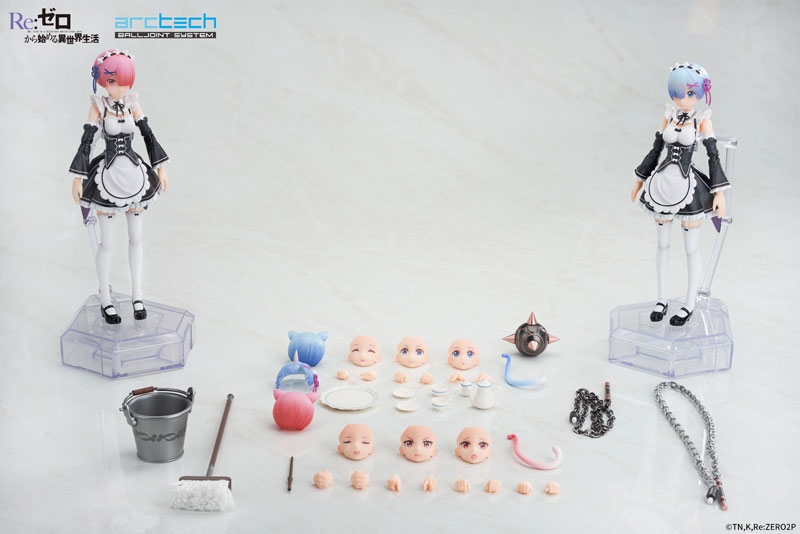 [Bonus] ARCTECH Posable Series Re:ZERO -Starting Life in Another World- Ram & Rem Set 1/8 Posable Figure(Pre-order)