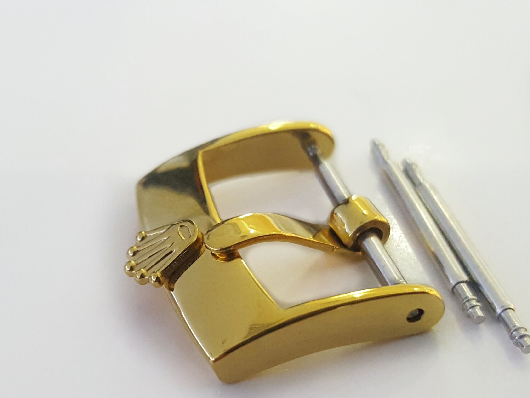 Buckle Rolex Gold หัวเข็มขัดสำหรับสายนาฬิกาหนัง สำหรับนาฬิกาRolex vintage