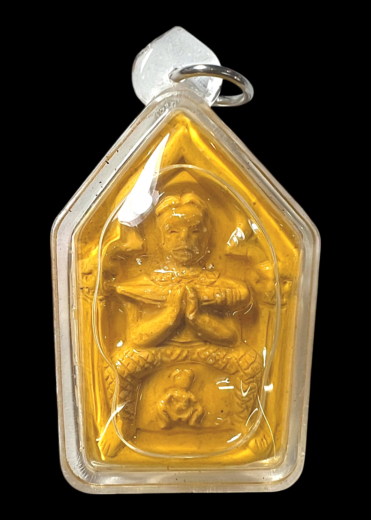 ขุนแผนนางกวัก (เลี่ยมน้ำมันว่านเสน่ห์) Khun Phaen X Nang Kwak. (encased in charm-infused herbal oil) SKU-03908