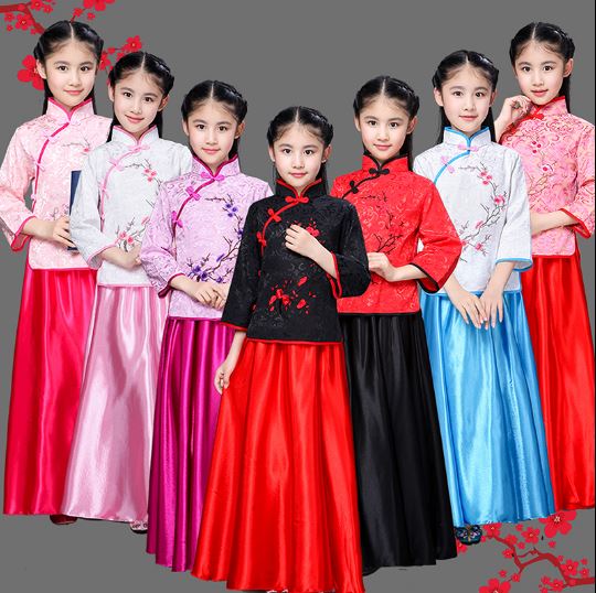 ชุดเด็กผู้หญิงสมัยสาธารณรัฐจีน 儿童古装民国服装 Girl Costumes Republic of China