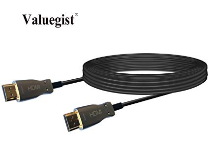 สายสัญญาณ HDMI ใยแก้ว 4k คุณภาพสูง Valuegist HDMI 2.0 Fiber Cable 4K60HZ HDR Light Speed Supports 18.2 Gbps, ARC, HDR10, Dolby Vision, HDCP2.2, 4:4:4, Ultra Slim and Flexible HDMI Optic Cable with Optic Technology (30เมตร)