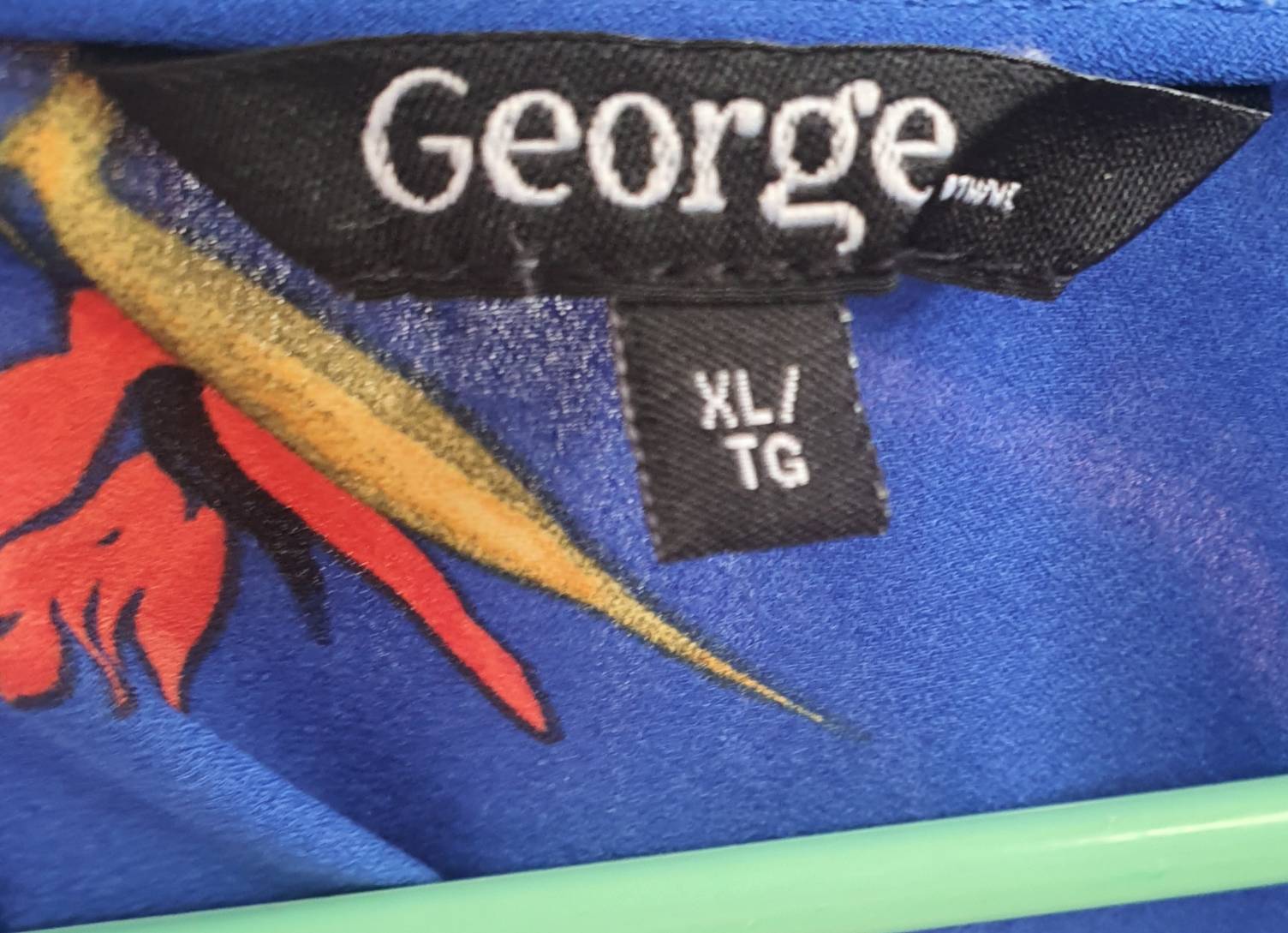 FF03681 เสื้อผ้ามือสอง สีน้ำเงิน แบรนด์ GEORGE อก free-43 นิ้ว