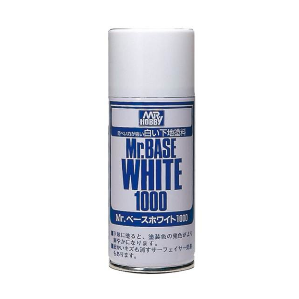 สีสเปรย์รองพื้นโมเดลมิสเตอร์ฮอบบี้ B518 Mr.Base White 1000 Spray