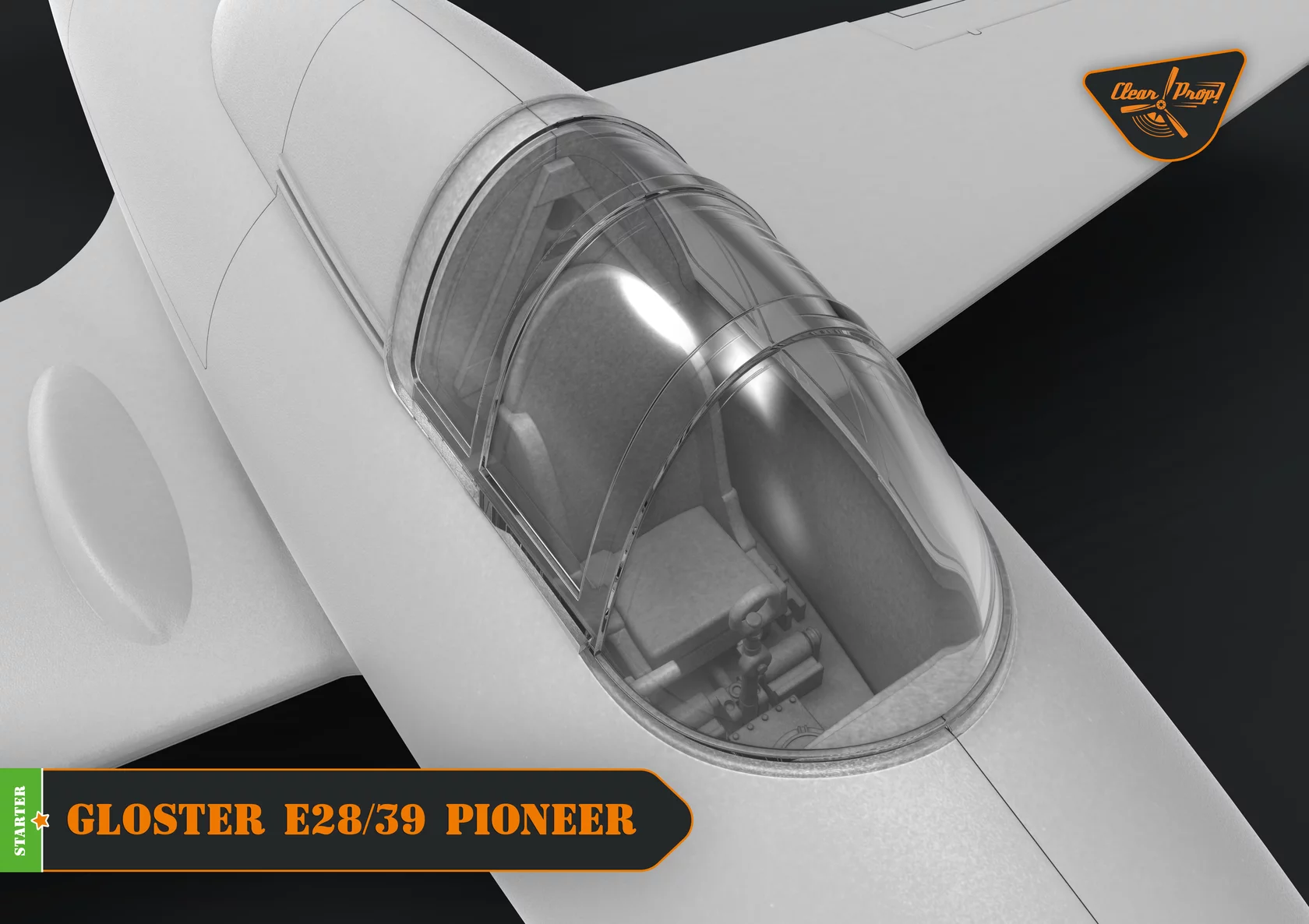 โมเดลเครื่องบิน Clear Prop Models 1/72 CP72007 GLOSTER E28/39 PIONEER