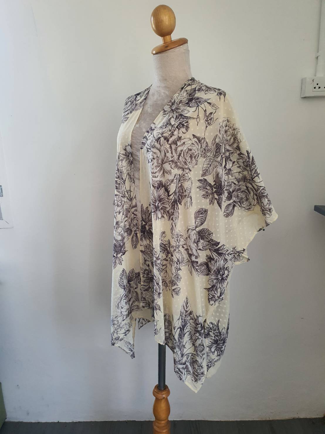 FF05586 เสื้อคลุม มือสอง ชีฟอง แบรนด์ maurices one size
