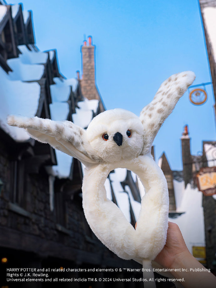 [Pre-Order] Harry Potter Snow Owl Hedwig Plush Hairband ที่คาดผมเฮ็ดวิก