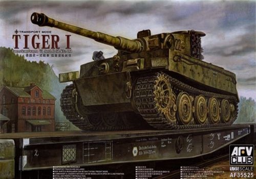โมเดลรถถัง AFV ขนาด 1/35 AF35S25 German Tiger I AUSF.E Sdkfz
