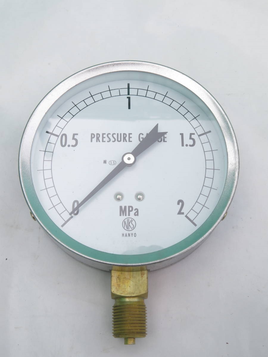 NKS : Pressure gauge : GS52-131 (AT3/8B G X 100 X 2 Mpa ) : NAGANO KEIKI