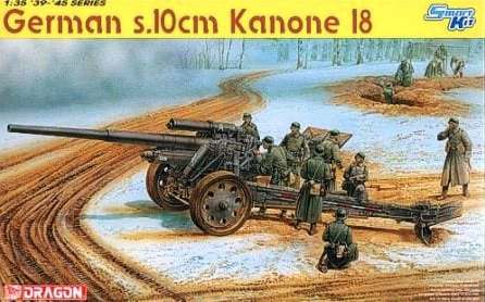 โมเดลรถถัง Dragon Models 1/35 DRA6411 German 10 cm Kanone 18