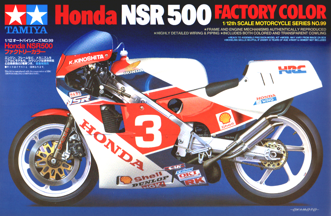 โมเดลมอเตอร์ไซด์ทามิย่า ขนาด 1/12 Tamiya TA14099 Honda NSR500 Factory Color